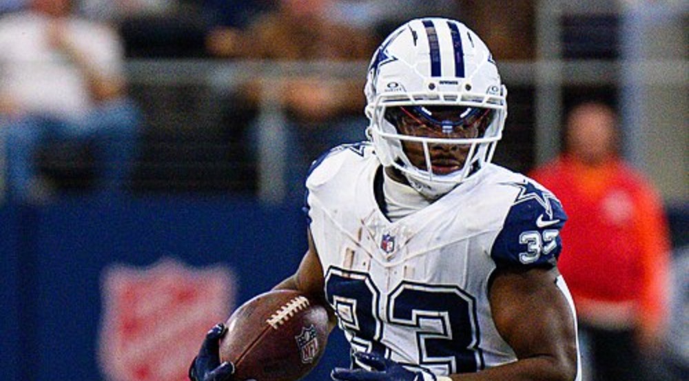 Cowboys running back Javonte Williams