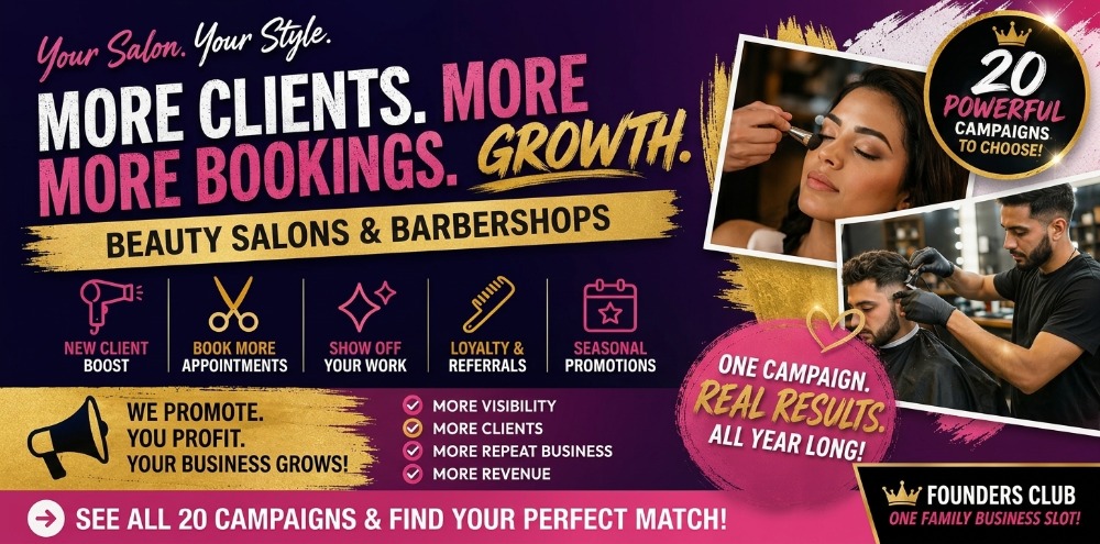 Beauty salon and barber shop marketing campaigns