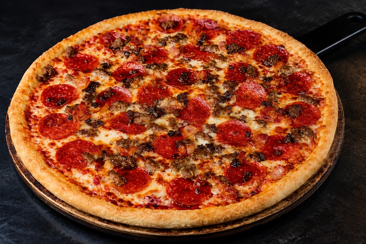Cotton Gin Pirate Meat Lovers Pizza